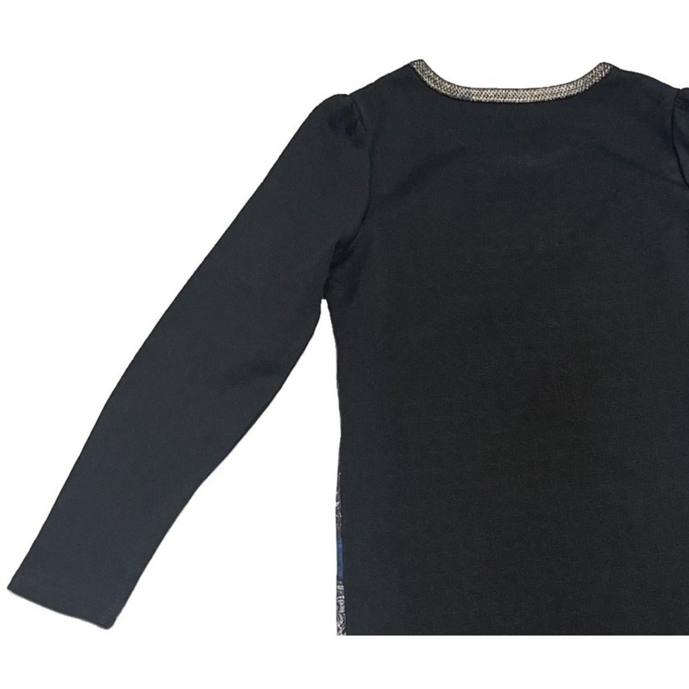 La Chapelle Sport Pop Art Graphic Mini Dress Black Long Sleeve 155/80A - Picture 5 of 6